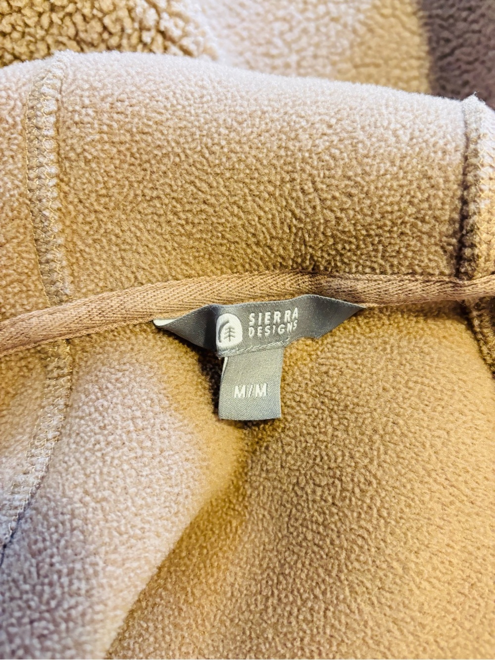 Sierra Designs Women’s Sherpa Fleece Hooded Jacket Tan M/M - Picture 4 of 5